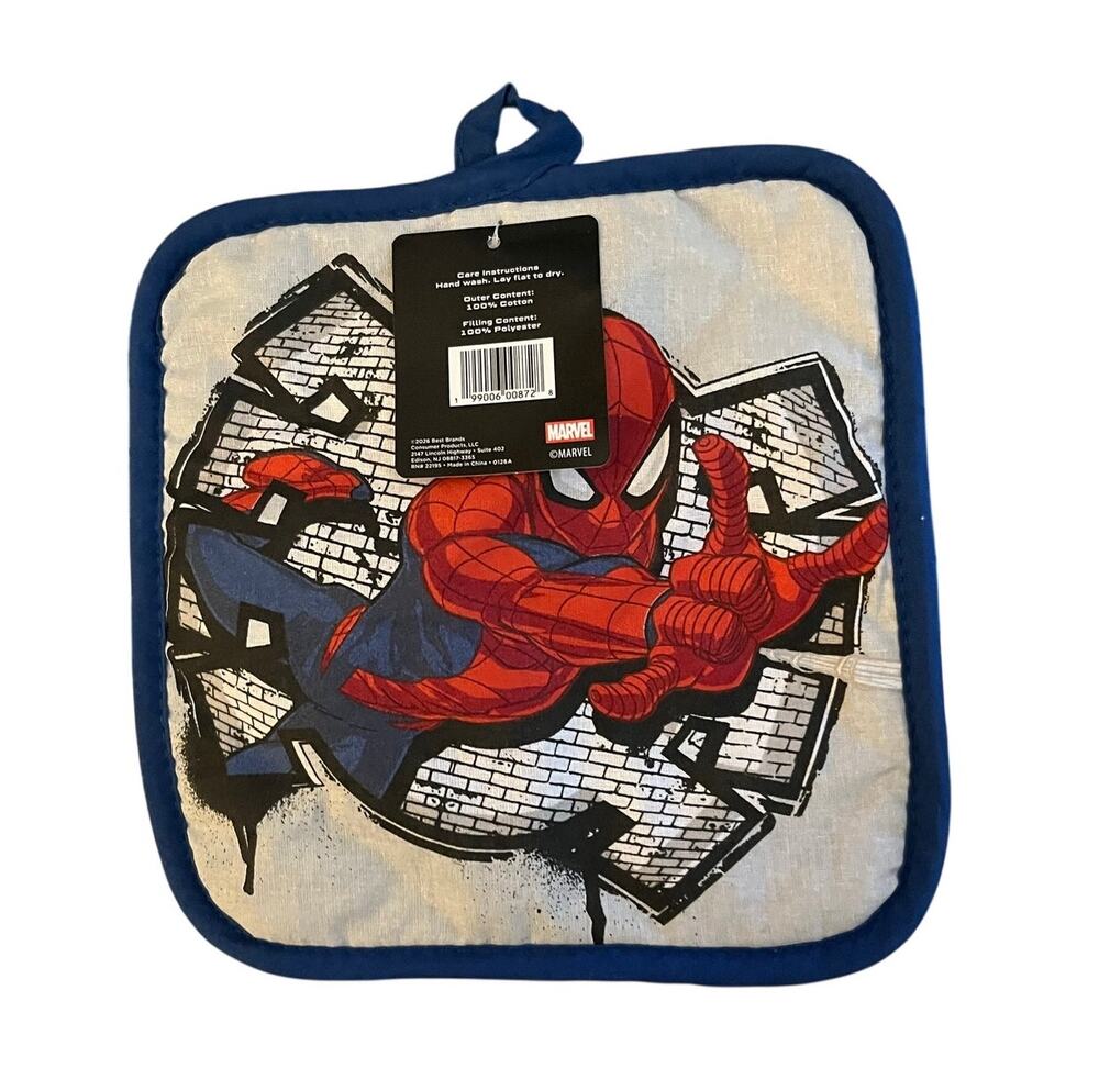 Marvel Spider-Man Pot Holder Kitchen Potholder Comic Superhero New